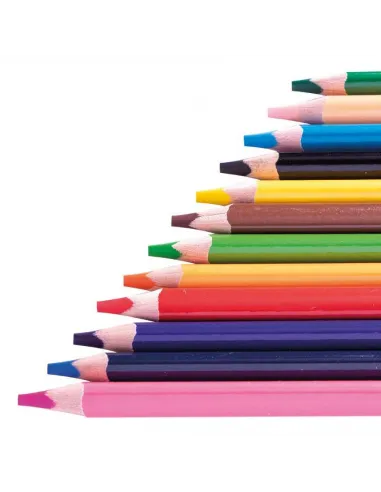 LAPIZ ARTESCO TRIANG LARGO X 12 COL SUPER PUNTA 4MM C/PROM