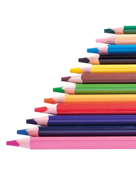 LAPIZ ARTESCO TRIANG LARGO X 12 COL SUPER PUNTA 4MM C/PROM