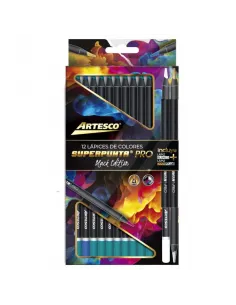 LAPIZ ARTESCO SUPERPUNTA PRO BLACK EDITION 15COL  4MM