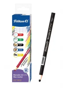 LAPIZ PELIKAN MARCATODO NEGRO PTA. CERA