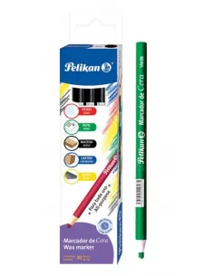 LAPIZ PELIKAN MARCATODO VERDE PTA. CERA