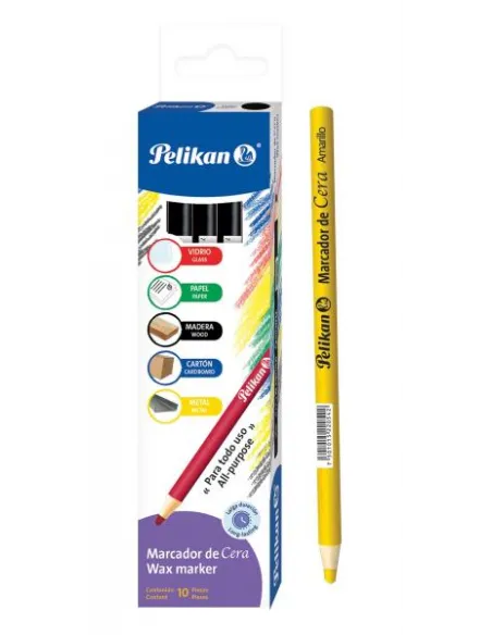LAPIZ PELIKAN MARCATODO AMARILLO PTA. CERA
