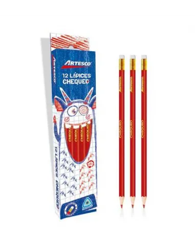 LAPIZ ARTESCO TRIANG ROJO CHEQUEO (UND)