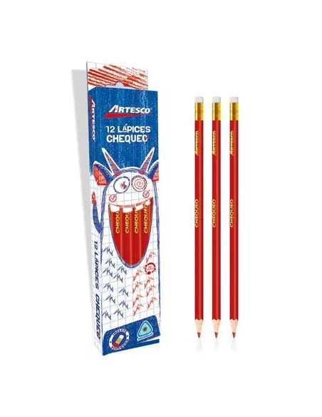 LAPIZ ARTESCO TRIANG ROJO CHEQUEO (UND)