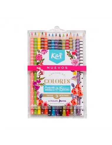 LAPIZ COLOR NORMA KIUT X 15 CAJA ACRILIC  552310