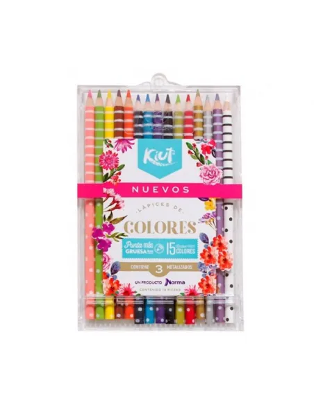 LAPIZ COLOR NORMA KIUT X 15 CAJA ACRILIC  552310