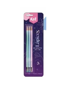 LAPIZ KIUT GRAFITO PERLADO X3 (557214)