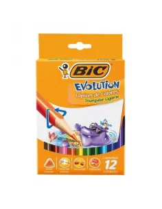 LAPIZ BIC COLORING TRIANG JUMBO X 12 COL HIPPO