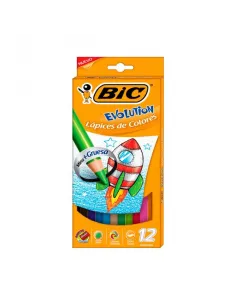 LAPIZ BIC EVOLUTION 4.0MM X12 COLORES