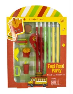 LAPICES LITTLE TREE FAST FOOD HB C/BORRADOR SACAPUNTA REGLA GP8023-E