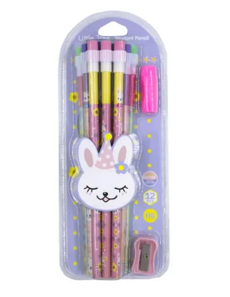 LAPICES LITTLE TREE CUTE ANIMAL HB C/BORRADOR SACAPUNTA MA121203-E