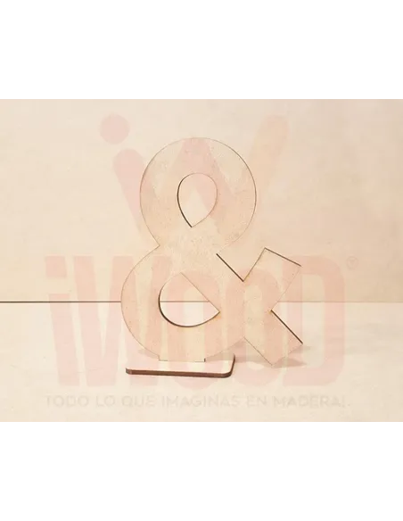 LETRA MADERA S/PINTAR 15X15X0.3CM MODELO LETRA Y