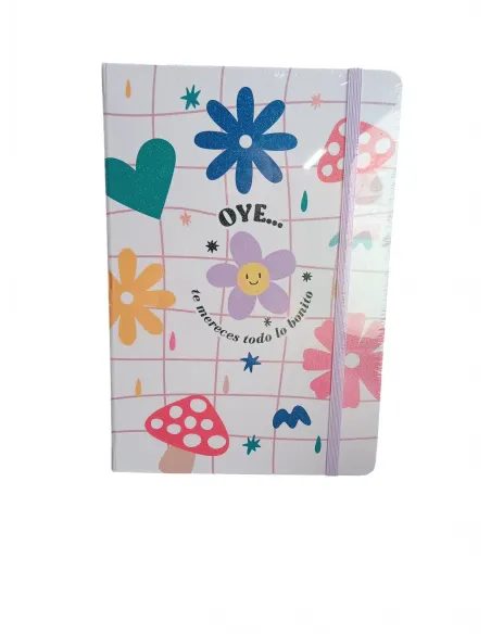 LIBRETA ARTESCO GLITTER FLORECE C/LIGA