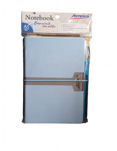 LIBRETA ARTESCO NB PASTEL CELESTE 96H 80GR  LAPICERO