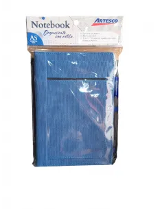 LIBRETA ARTESCO NB WALLET AZUL 96H 80GR  LAPICERO