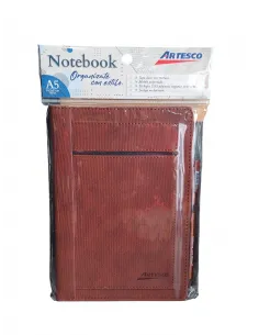 LIBRETA ARTESCO NB WALLET MARRON 96H 80GR  LAPICERO