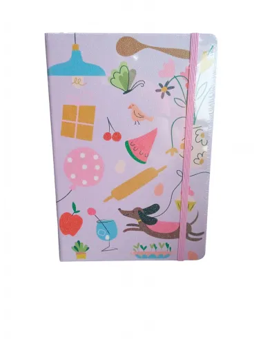 LIBRETA ARTESCO GLITTER HOME C/LIGA