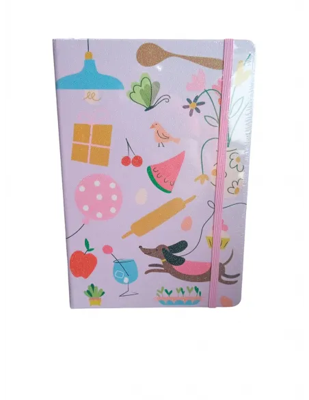 LIBRETA ARTESCO GLITTER HOME C/LIGA