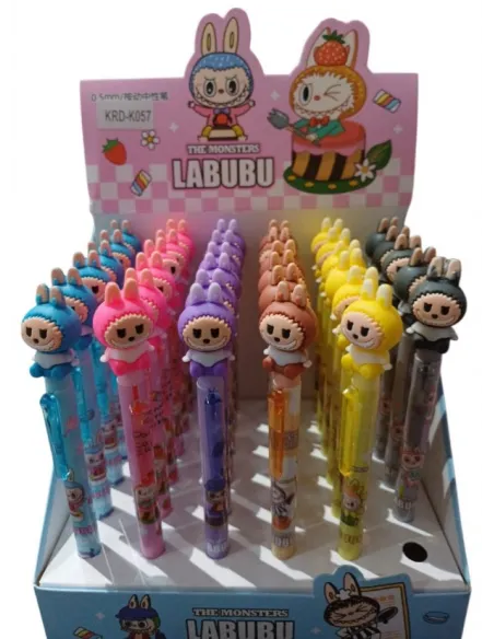 BOLIG. RA RETRACTIL LABUBU V/COLORES KRD-K057