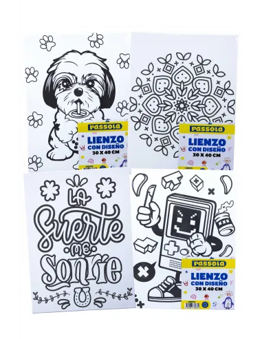 LIENZO PASSOLA C/MARCO Y DISEÑO 30X40CM