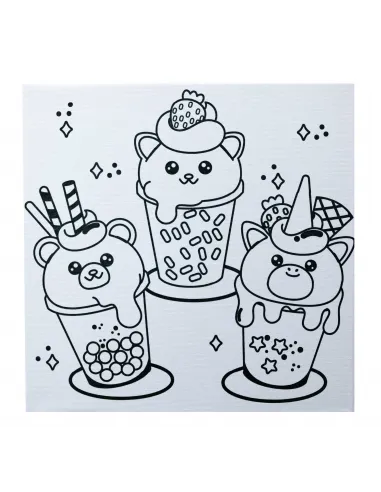 LIENZO PASSOLA C/DISEÑO 25X25 CM