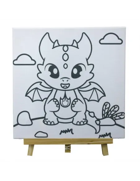 LIENZO PASSOLA C/DISEÑO Y CABALLETE 25X25 CM