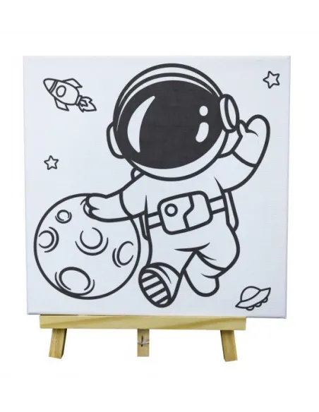 LIENZO PASSOLA C/DISEÑO Y CABALLETE 25X25 CM