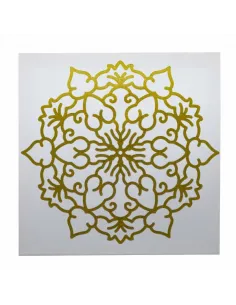 LIENZO PASSOLA C/DISEÑO DORADO 30X30 CM
