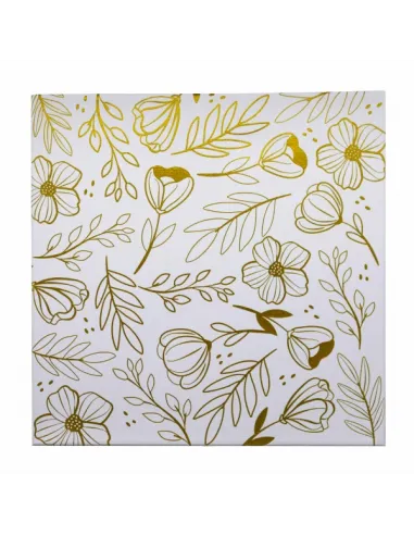 LIENZO PASSOLA C/DISEÑO DORADO 30X30 CM