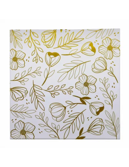 LIENZO PASSOLA C/DISEÑO DORADO 30X30 CM