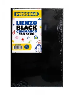 LIENZO PASSOLA BLACK C/MARCO 20X30 CM