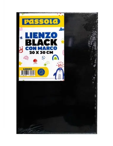 LIENZO PASSOLA BLACK C/MARCO 20X30 CM