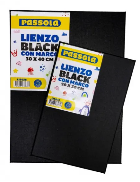 LIENZO PASSOLA BLACK C/MARCO 20X30 CM