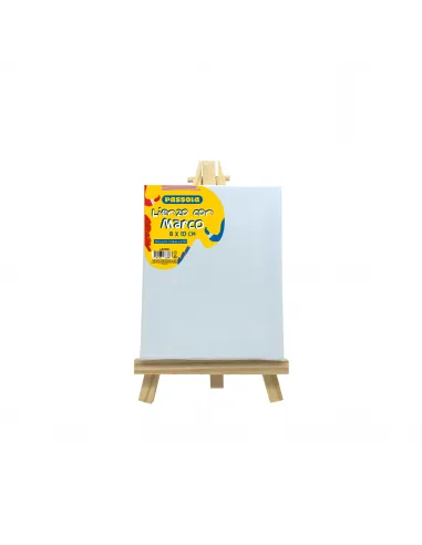 LIENZO PASSOLA C/MARCO 8X10CM Y CABALLETE