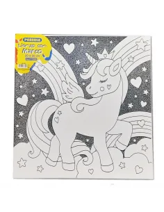 LIENZO PASSOLA GLITTER C/MARCO 30X30CM