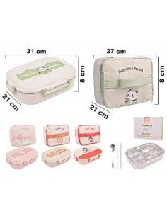 LONCHERA ACERO INOXIDABLE 26X20X7CM REFSAN4881 754239