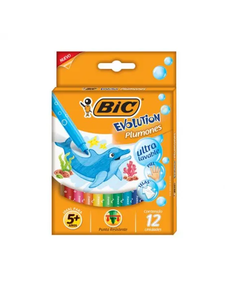 MARC BIC BORRABLE X 12 COLORES