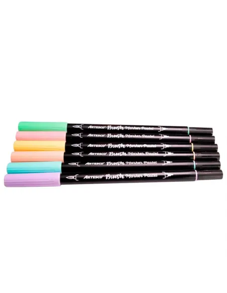 MARC ARTESCO PINCEL DOBLE PUNTA PASTEL X 6 COL