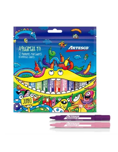 MARC ARTESCO AQUAMAX 47 JUMBO X 12 COLORES