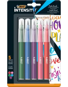 MARC. BIC INTENSITY PUNTA PINCEL BLISTER X5