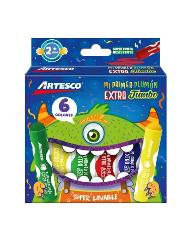 MARC. ARTESCO EXTRA JUMBO (MI PRIMER PLUMON) 6 COL.