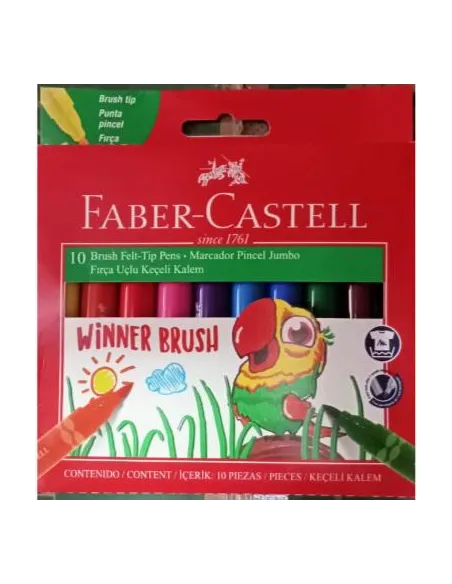 MARC. FABER-CASTELL WINNER BRUSH PUNTA PINCEL 10COL
