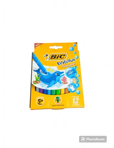 MARC. BIC EVOLUTION PLUMONES X12 ULTRA LAVABLE