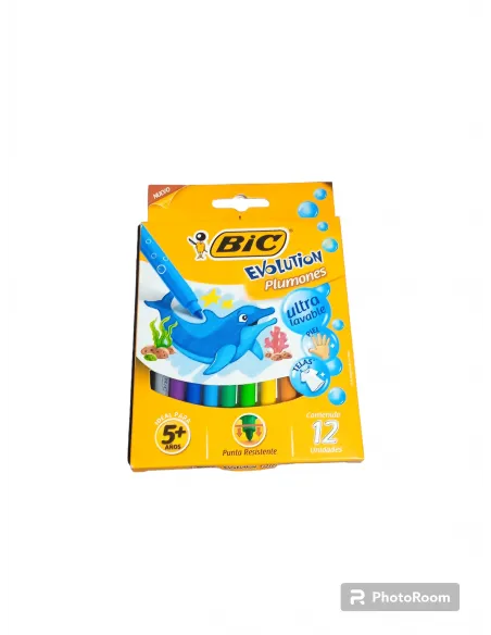 MARC. BIC EVOLUTION PLUMONES X12 ULTRA LAVABLE