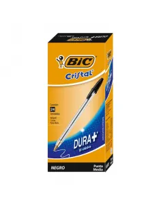 BOLIG BIC P/M NEGRO DURA MÁS X24