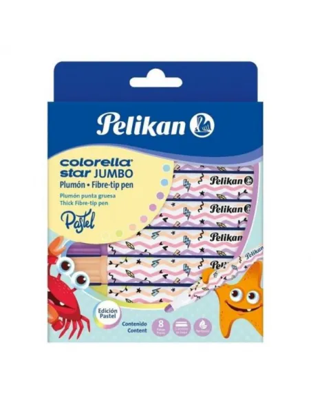 MARC PELIKAN PASTEL COLORELLA JUMBO X 8 COL