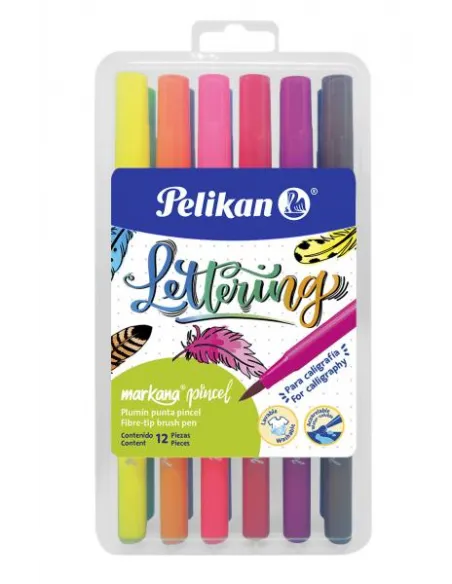 MARC  PELIKAN MARKANA PUNTA PINCEL X 12 COL