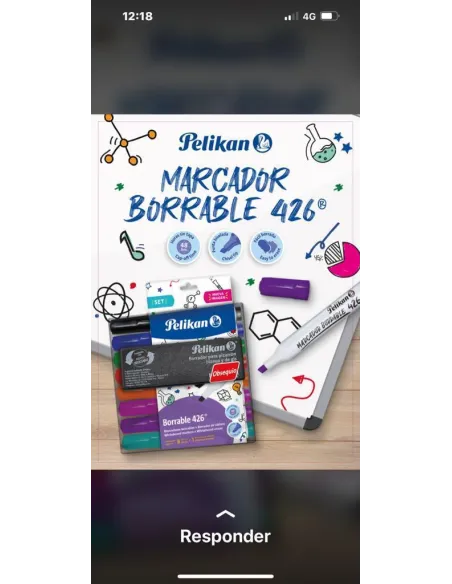 MARC. PELIKAN T/L 426 X8 COL C/BORRADOR