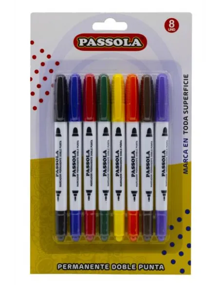MARC. PASSOLA PERM DOBLE PUNTA (FINO  ULTRAFINO) X 8 COL E/BLISTER