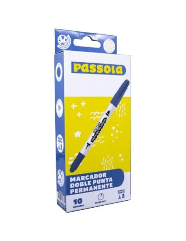 MARC. PASSOLA PERM DOBLE PUNTA AZUL